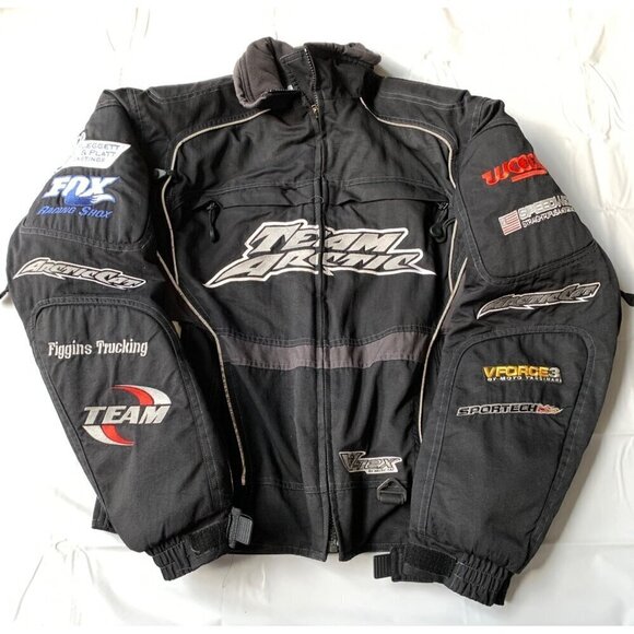 Arctic Cat Team Racing Jacket Medium Tall MT Patches - Picture 1 of 7